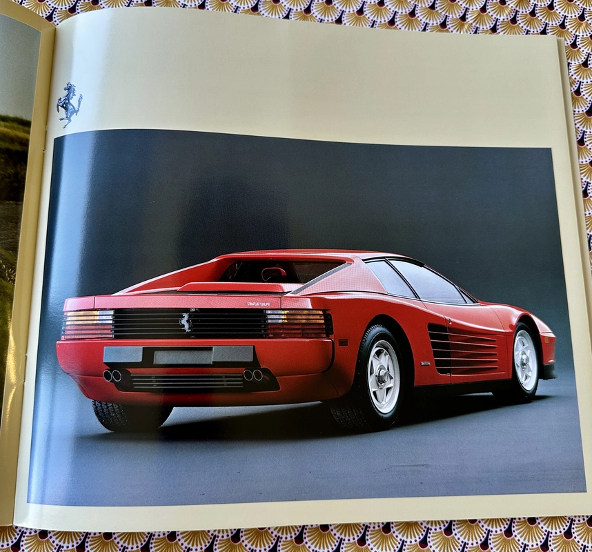 Sin Reserva: Lote de 3 Brochures Originales Ferrari: Testarossa
