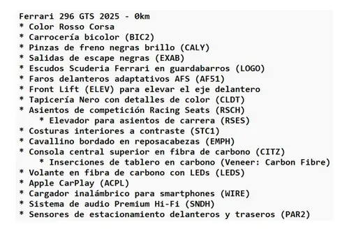 Mira esta publicación de Ferrari 296 2025 en Motordil
